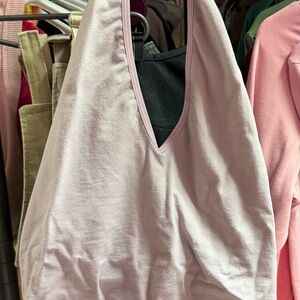 SHEIN Light Pink Sleeveless Bodysuit